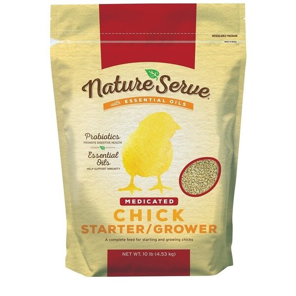 Natureserve 101110 Chick Starter Grower Feed, Crumble, 10 lb Bag - 290004