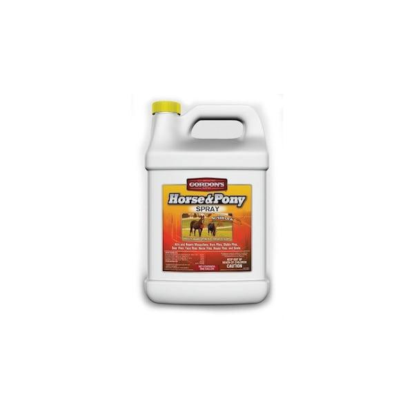 Gordons Horse and Pony Insect Spray, Liquid, Amber, Perfumed, 1 gal - 9671072