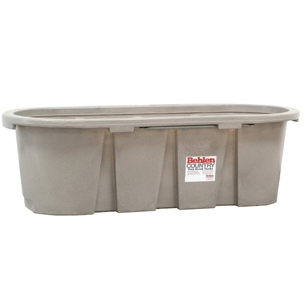 Behlen Country Farm Stock Tank, Round, 150 gal Capacity, Polyurethane, Granite Tan - 52112027GT