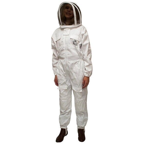 Harvest Lane Honey Beekeeping Suit, XL, Zipper, Polycotton - CLOTHSXL-101