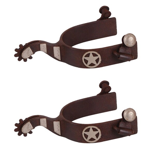 Jacks Imports Brown Steel Spurs - 11109