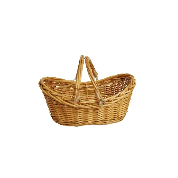 Wald Imports Wald Imports 1002-SM 13.5 in. Honey Finish Willow Basket - 1002/SM