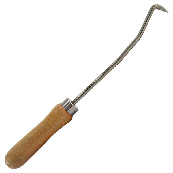 Good Land Bee Supply Heavy-Duty Stainless-Steel Swan Neck Beehive Frame Cleaning Tool - GLHT-HOOK