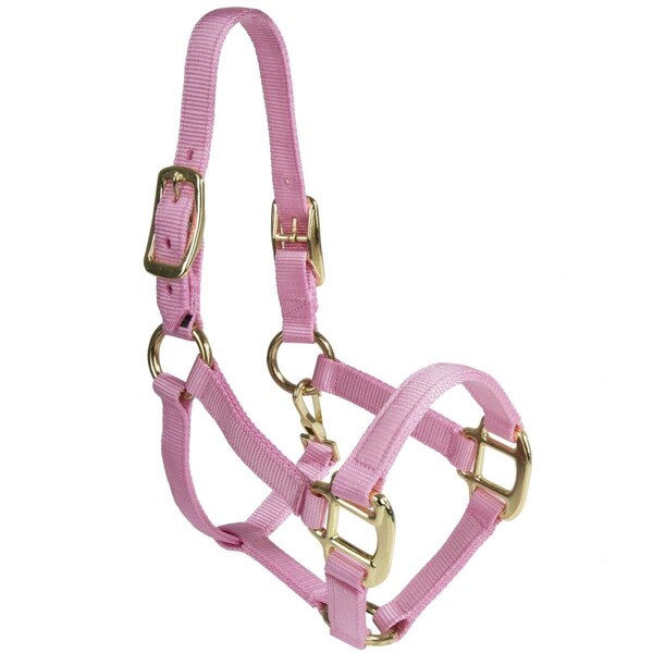 Peticare Premium Halter Chin with Snap - Pink, Weanling - PE2526958