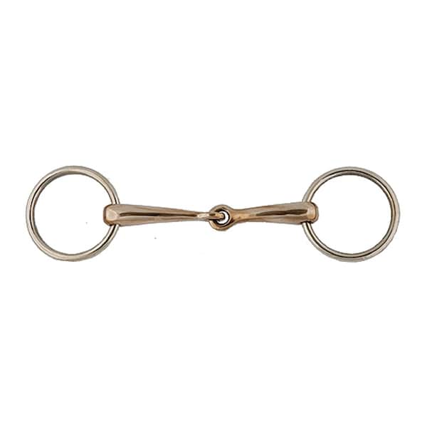 Jacks Imports German Silver Loose Ring Bradoon Bit 5-1/4" - 20131-5-1/4