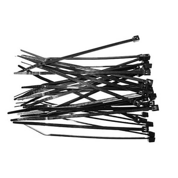 Racers Edge Tie Wraps - Black - 4 in. 30PK - RCE5604BK