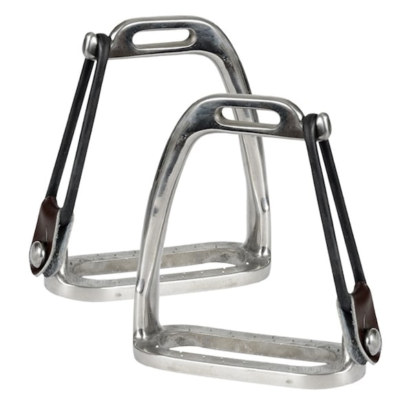 Jacks Imports Stainless Steel Peacock Safety Stirrups 4-1/4" - 1035-4-1/4