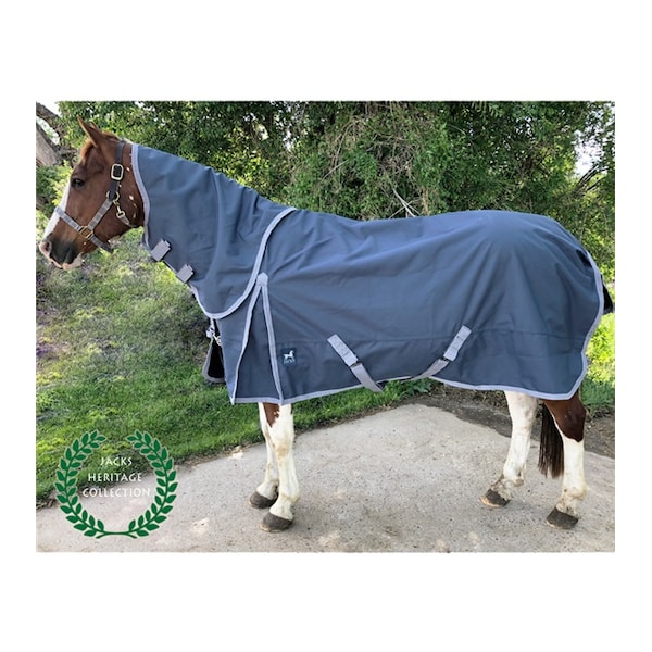 Jacks Heritage Collection Boreas Ink Blue Turnout Sheet 1200 Denier 74" - 4293-74