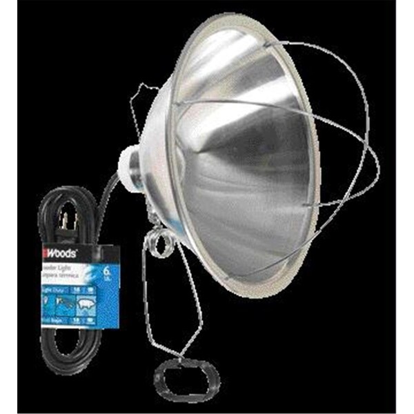 Woods/.Coleman Cable P Woods-div.coleman Cable P - Brooder Light With Clamp- Silver 6 Feet - E240-166 - WO37108