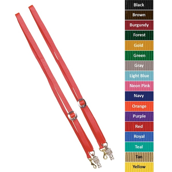 Jacks Imports Cross Ties with Bolt Snap BURGUNDY - 20177-BU