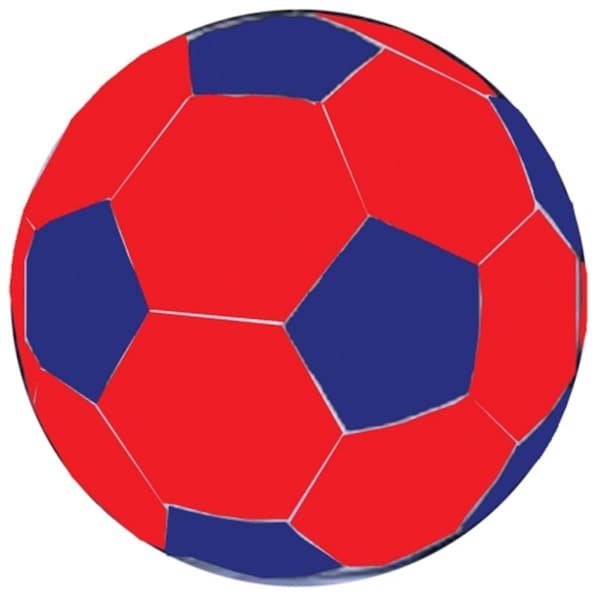 Beloved Mega Ball Soccer Ball Cover- Blue-red 30 Inch - C430 SB - BE2526625