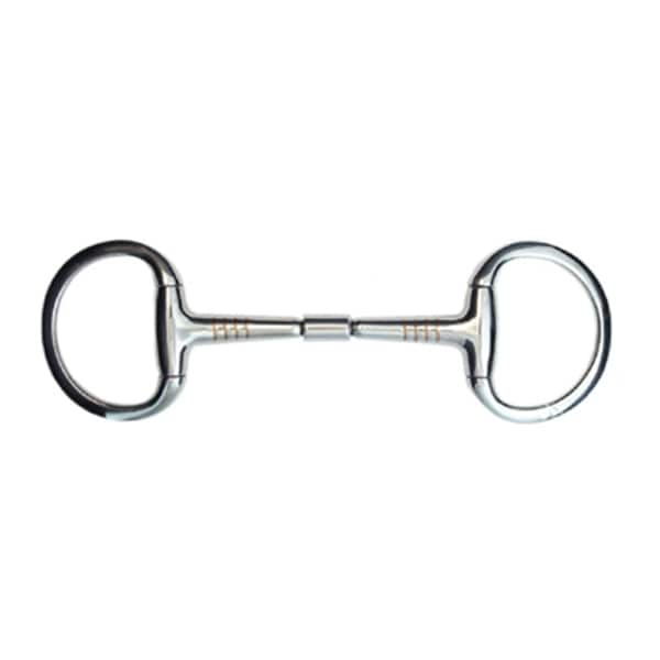 Jacks Imports Stainless Steel Copper Inlay Eggbutt Snaffle Bit 5-1/4" - 20140-5-1/4