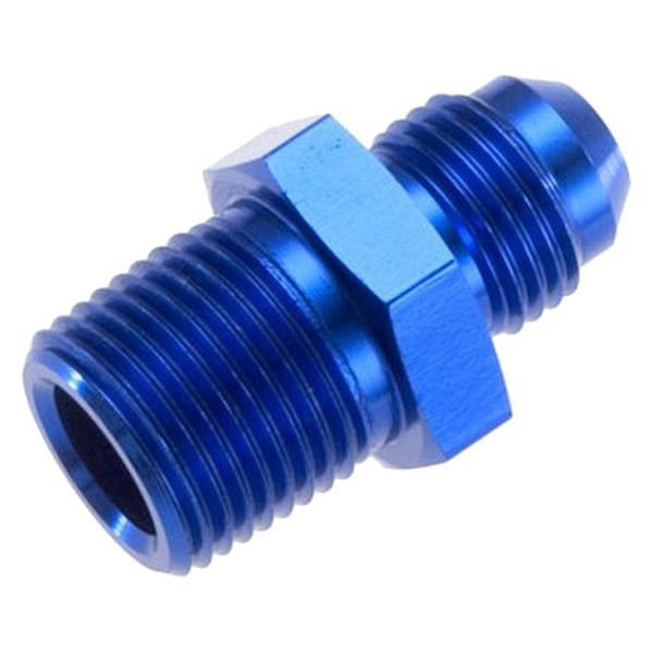 Red Horse Performance 12AN to 16 NPT Straight Male Adapter - Blue - RHP816-12-16-1