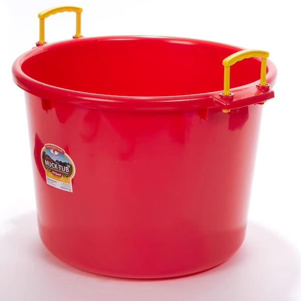 Miller Mfg Little Giant 70 qt Plastic Bucket For Livestock - P-SB70-RED