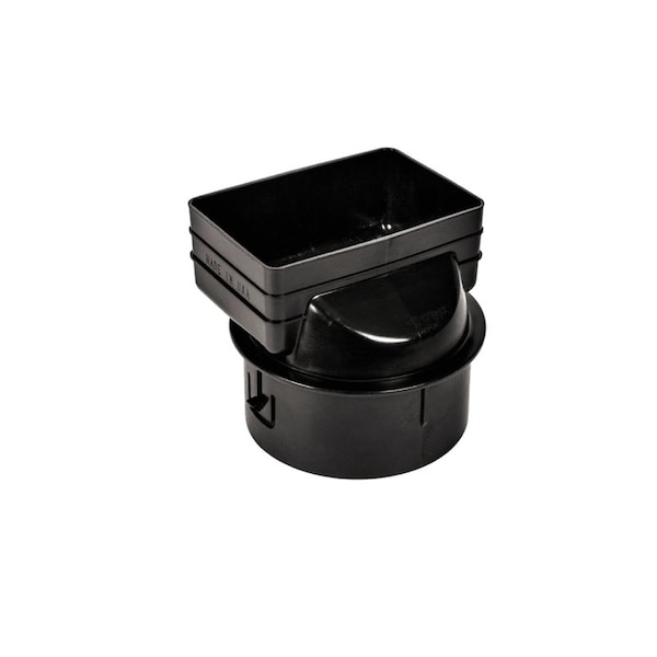 Advanced Drainage Systems Advance Drainage Systems 6 in. Snap Polyethylene 7 in. Downspout Adapter 1 pk - 0664AA