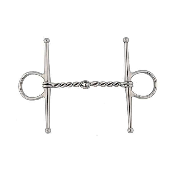 Jacks Imports Stainless Steel Twisted Wire Full Cheek Bit 5-1/4" - 20146-5-1/4