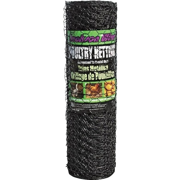 Jackson Wire Jackson Wire 12012329 Poultry Netting, 1 in Mesh, 50 ft L, 24 in W, 20 ga - 12012329