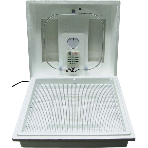 Farm Innovators Still Air 4 Dozen-Egg Capacity 40W Incubator White - 2100