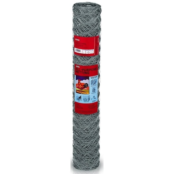 Rangemaster Rangemaster 6002 Poultry Net, 2 in Mesh, 150 ft L, 36 in W, 20 ga, Galvanized Steel - 6316