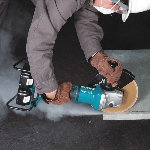 Makita Angle Grinder Kit, 36V DC, 9 in Wheel Dia. - XAG13PT1