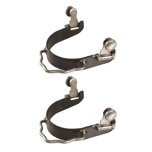 Jacks Imports Black Steel Bumper Spurs - 1251-NRW