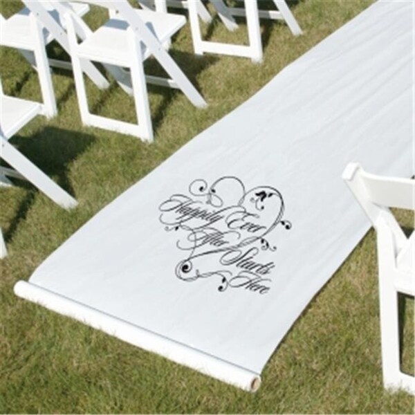 Hortense Hewitt Hortense b Hewitt 30060 Happily Ever After Aisle Runner - White - 30060