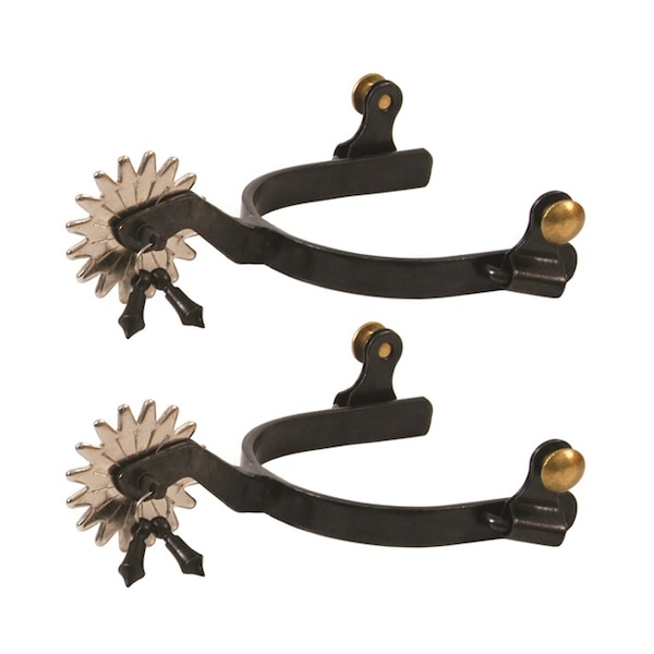 Jacks Imports Black Steel Jingle Bob Spurs - 10478