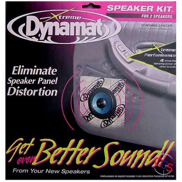Dynamat Dynamat 10415 Xtreme Speaker Kit - Two 10" x 10" Xtreme Speaker Kit Sheets - 10415