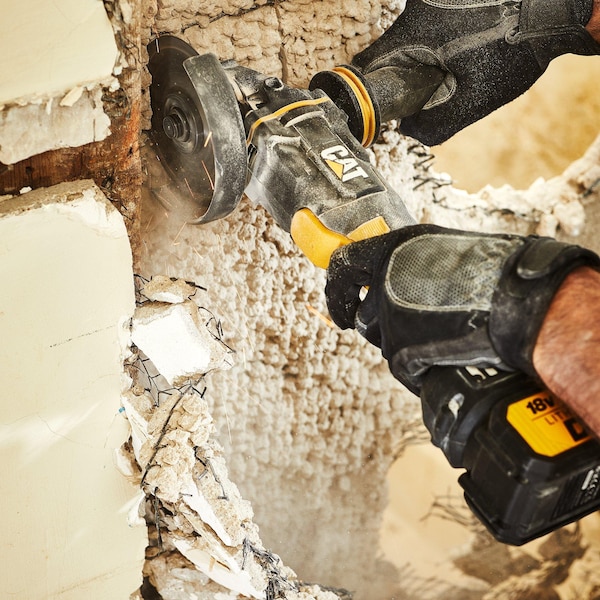 Caterpillar Cat 18V Cordless 4.5 in. Brushless Angle Grinder-Tool Only - DX312B