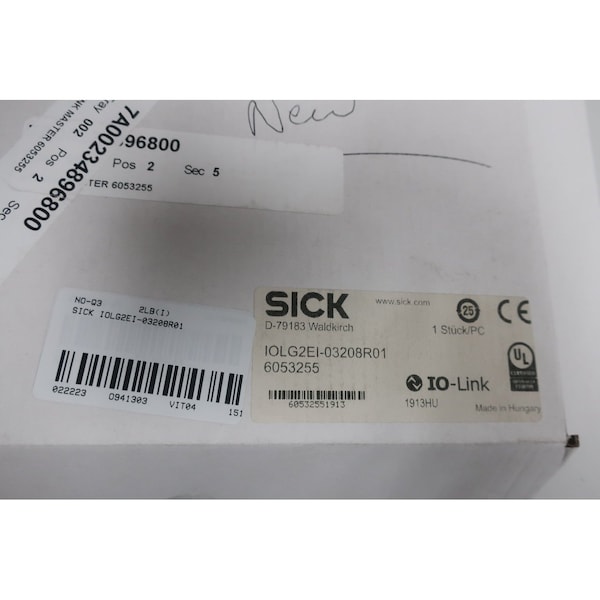 Sick Io-Link Master Ethernet and Communication Module - IOLG2EI-03208R01