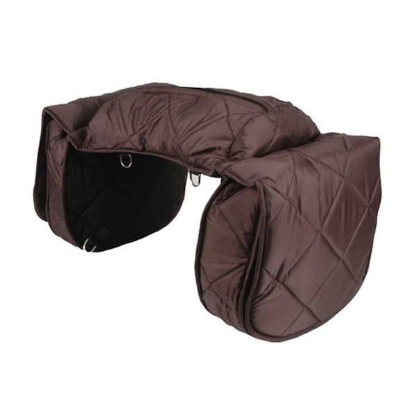 Jacks Imports Large Quilted Cooler Saddle Bag BLACK - 34-BK