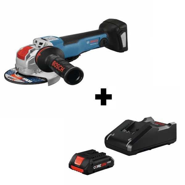 Bosch Cordless Grinder Kit, 18V - GWX18V-50PCN + GXS18V-15N15