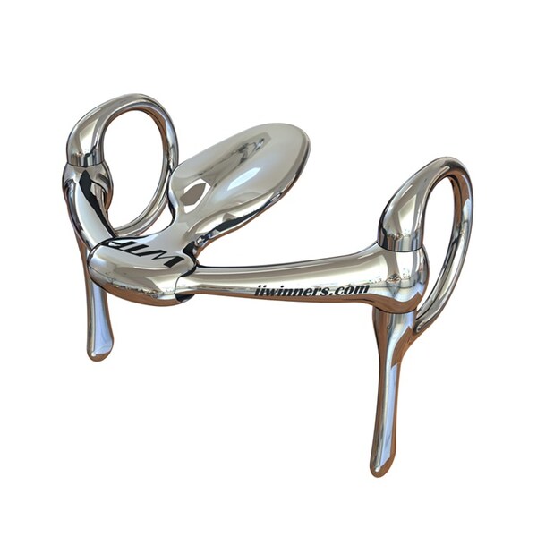 Winning Tongue Plate WTP (Winning Tongue Plate) Half Cheek Bit with Extended Plate 5" - 3289-5