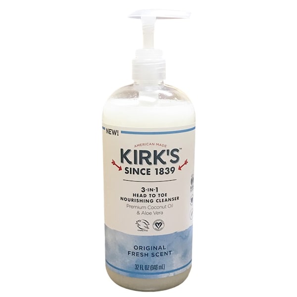 Kirks Castile Kirk's 3-IN-1 Head to Toe Nourishing Cleanser 32 oz. - 3917
