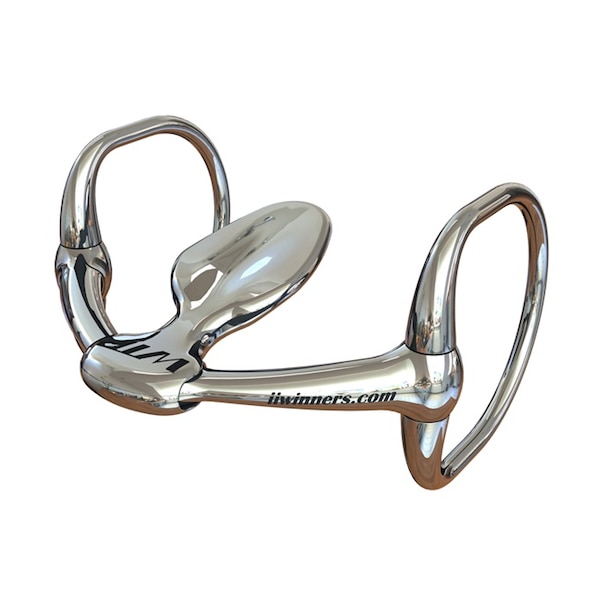 Winning Tongue Plate WTP (Winning Tongue Plate) Eggbutt Bit with Extended Plate 4-1/2" - 3294-4-1/2