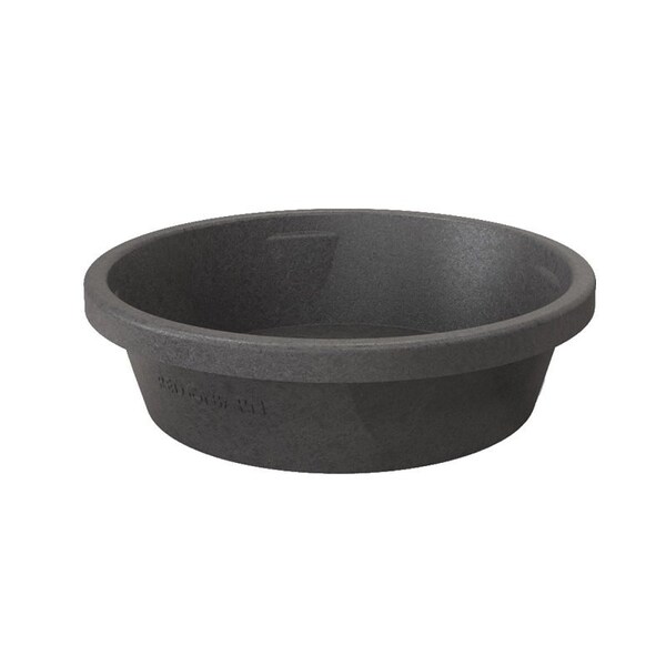 North West Rubber Red Barn Feed Pan, 3 gal, Rubber, Black - 5600103