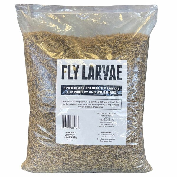 Fickle Fowl Flock Fest 10 Lbs Bag Fly Larvae - DBSFL10