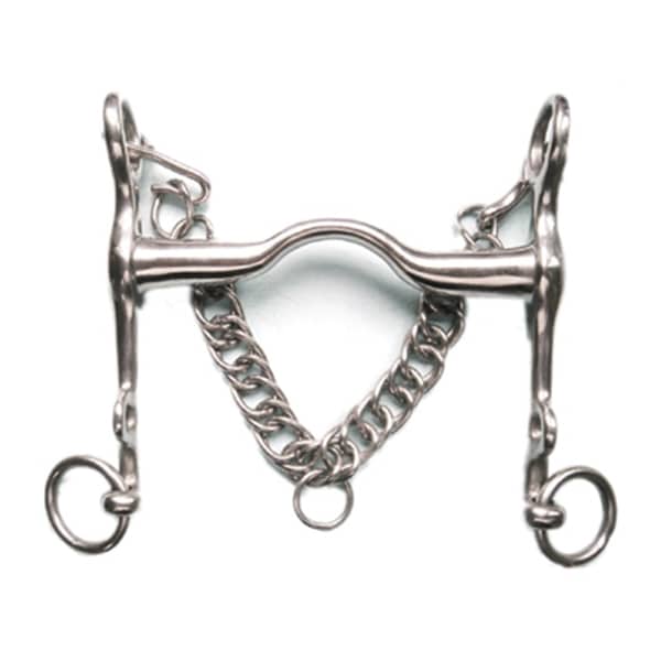 Jacks Imports Stainless Steel Medium Port Weymouth Bit 5" - 20117-5