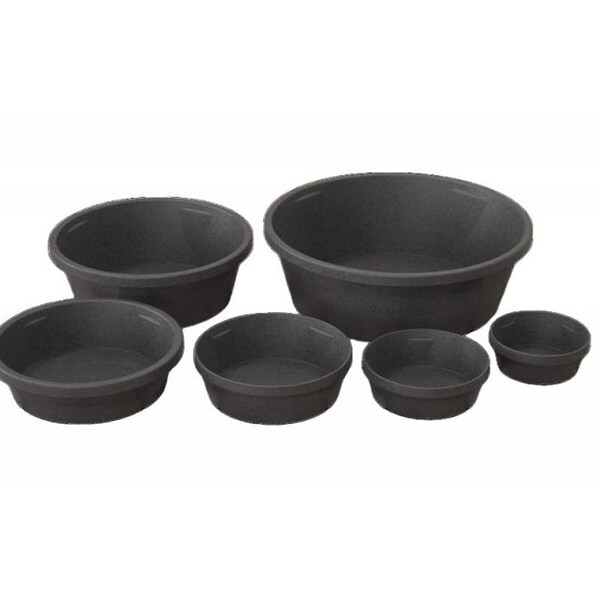 North West Rubber Red Barn Flexible Feed Pan, 1 gal, Rubber, Black - 5600101