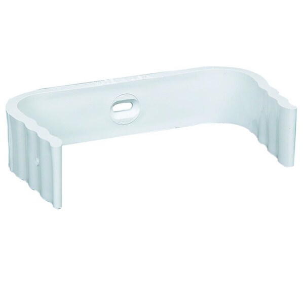 Amerimax Home Products Amerimax 0.8 in. H X 2 in. W X 3.25 in. L White Vinyl Traditional Downspout Band - M0634-30