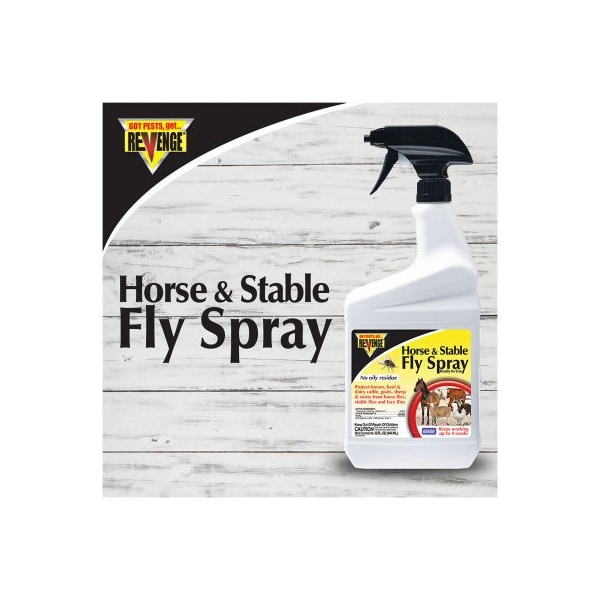 Bonide Products Horse and Stable Fly Spray, Liquid, Spray Application, 1 qt - 46172