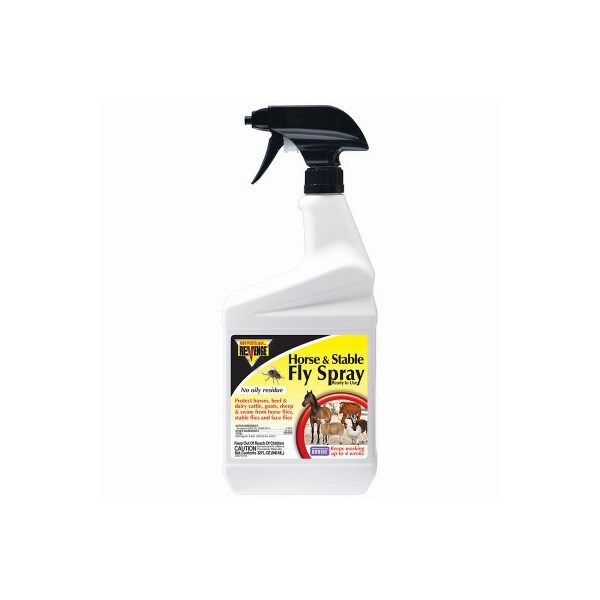 Bonide Products Horse and Stable Fly Spray, Liquid, Spray Application, 1 qt - 46172