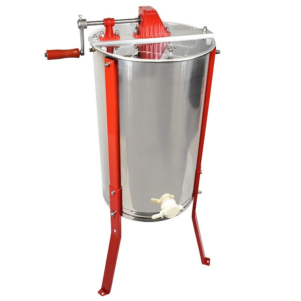 Good Land Bee Supply 2 Frame Beekeeping 304 Stainless Steel Drum Honey Extractor With Stand - Manual - HE2MAN