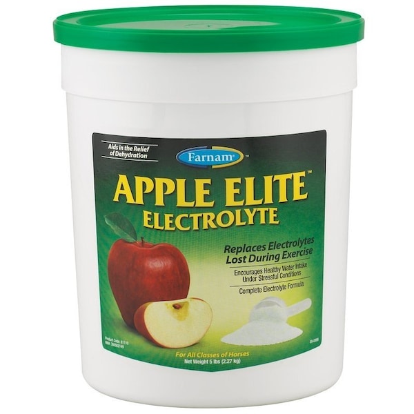 Farnam Elite Electrolyte Horse Supplement, Powder, Apple, 5 lb - 81110