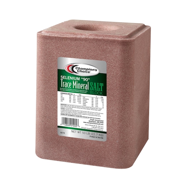 Champions Choice Champion's Choice Selenium "90" Salt Block For Cattle 50 lb - 100012623