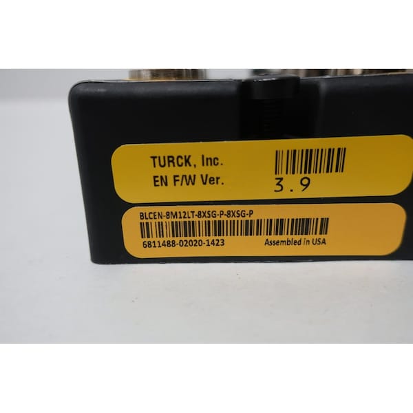 Turck MULTIPROTOCOL FIELDBUS STATION I/O MODULE - BLCEN-8M12LT-8XSG-P-8XSG-P
