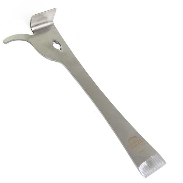 Good Land Bee Supply 10 Inch Stainless Steel Standard Beehive Frame Lifter and Scraper J Hook Tool - GLHT-2ENDHOOK