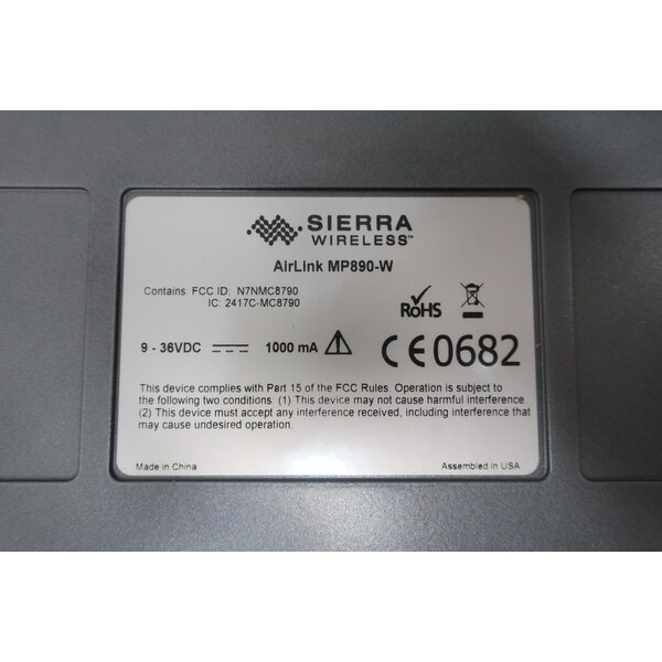 Sierra WIFI ROUTER 9-36V-DC ETHERNET AND COMMUNICATION MODULE - AIRLINK MP890-W