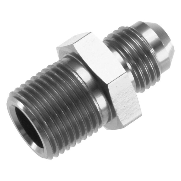 Red Horse Performance 12AN to 08 NPT Straight Male Adapter - Clear - RHP816-12-08-5