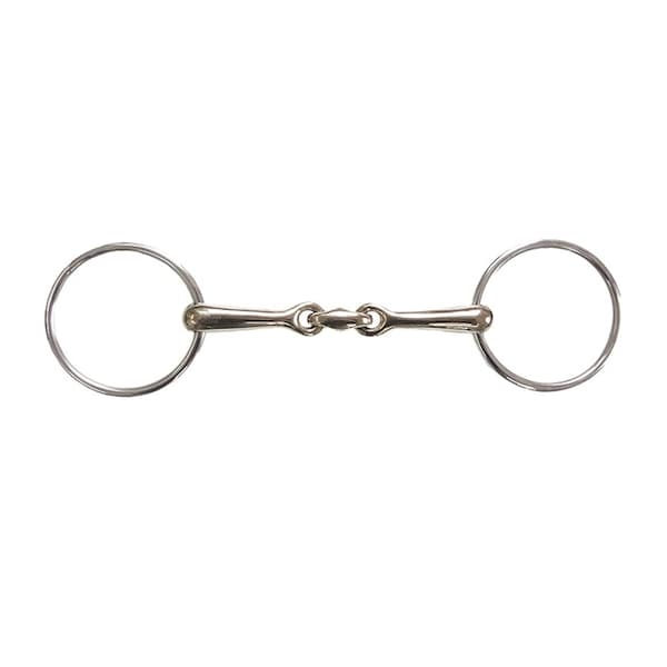 Jacks Imports German Silver Horizontal Elliptical Link Bradoon Bit 5-1/4" - 20154-5-1/4